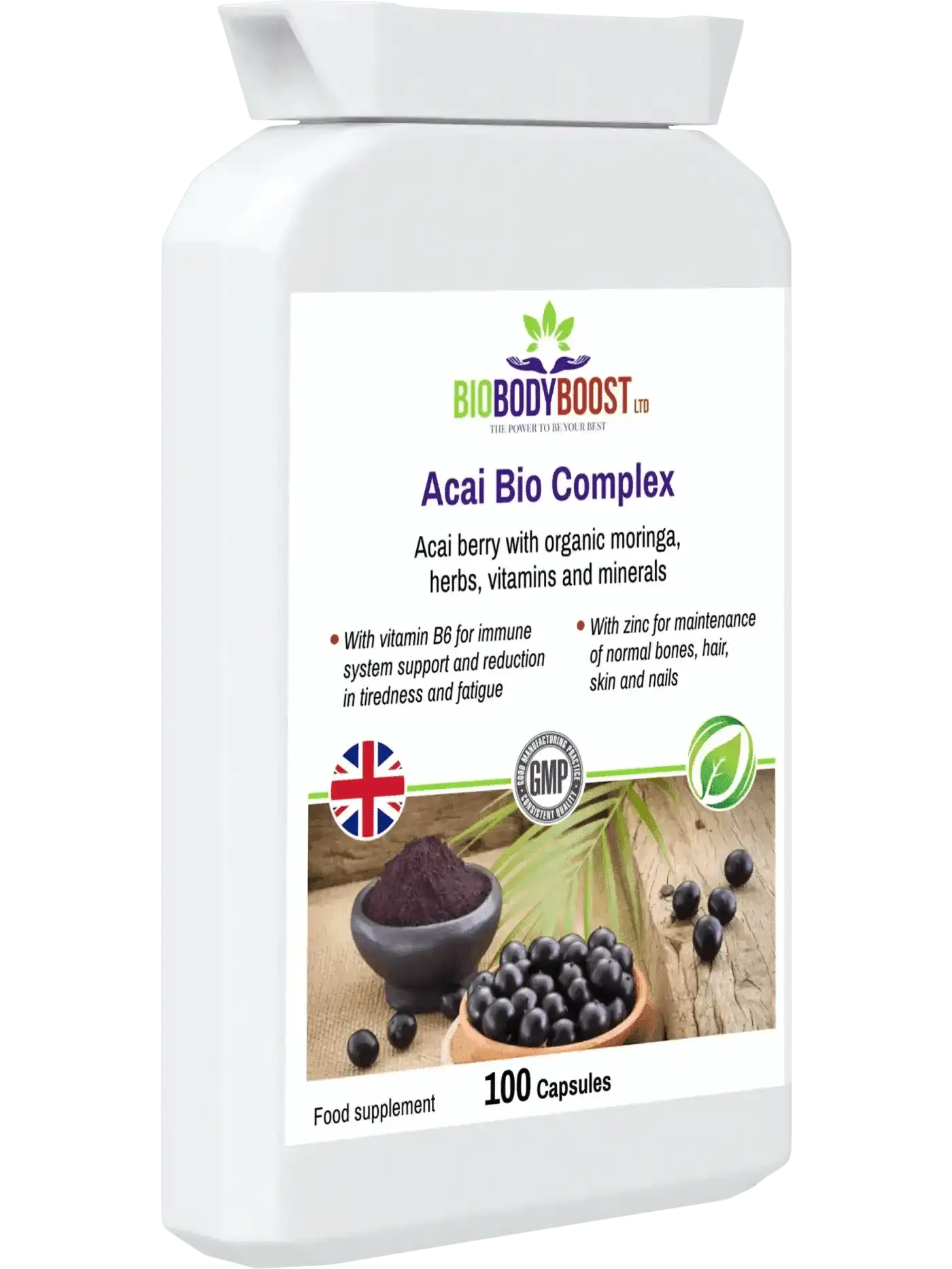 Acai Bio Complex – 60‑Caps Acai Berry Immunity & Energy Supplement