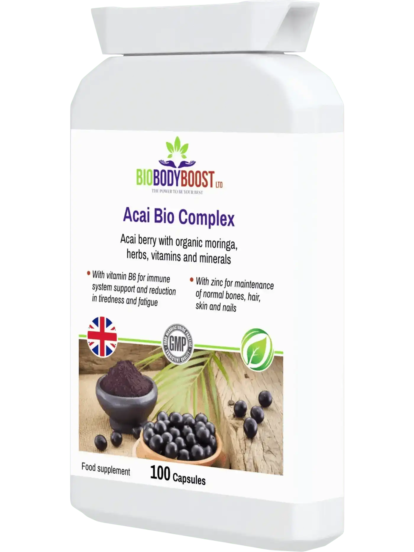 Acai Bio Complex – 60‑Caps Acai Berry Immunity & Energy Supplement