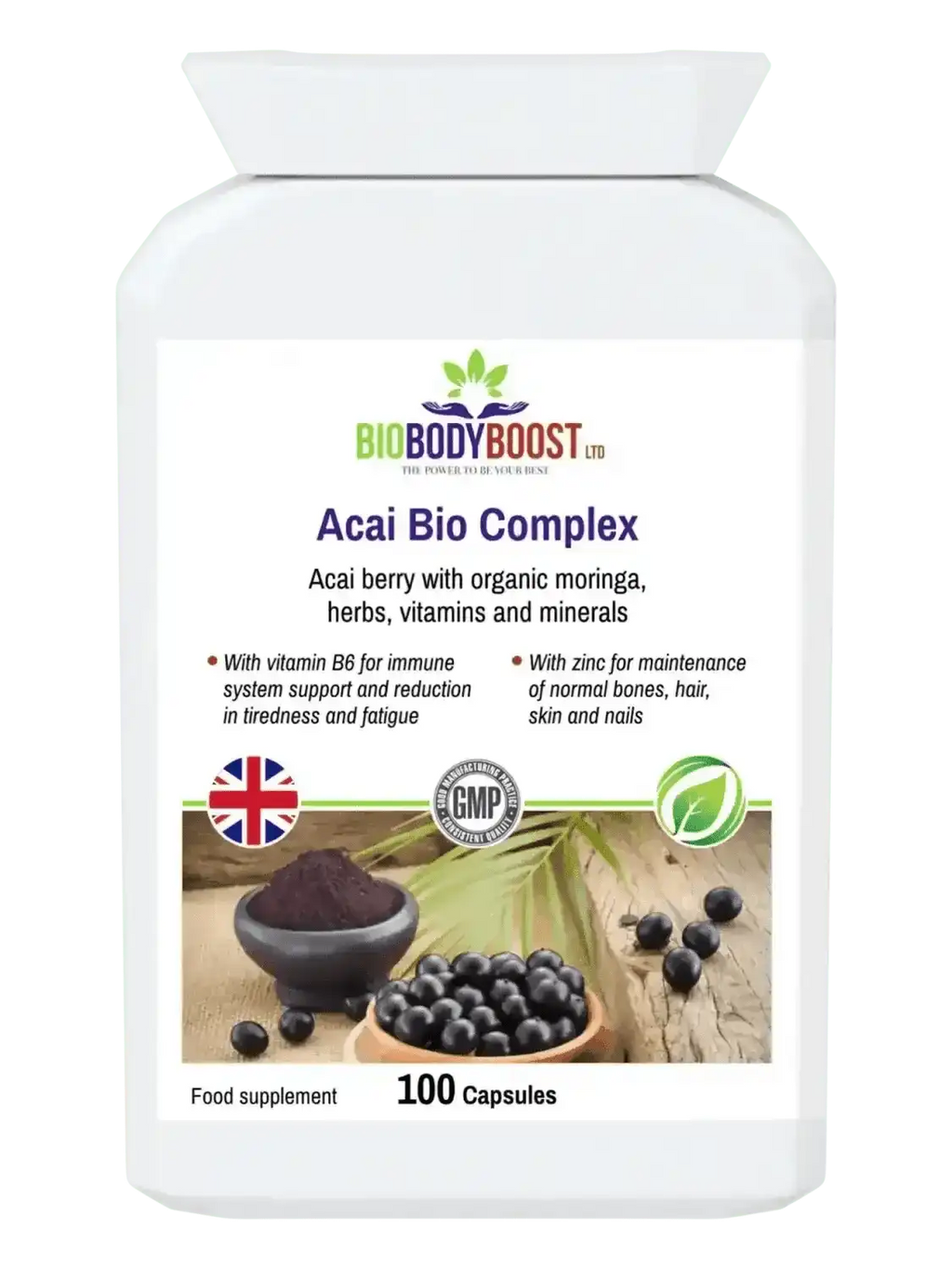 Acai Bio Complex – 60‑Caps Acai Berry Immunity & Energy Supplement