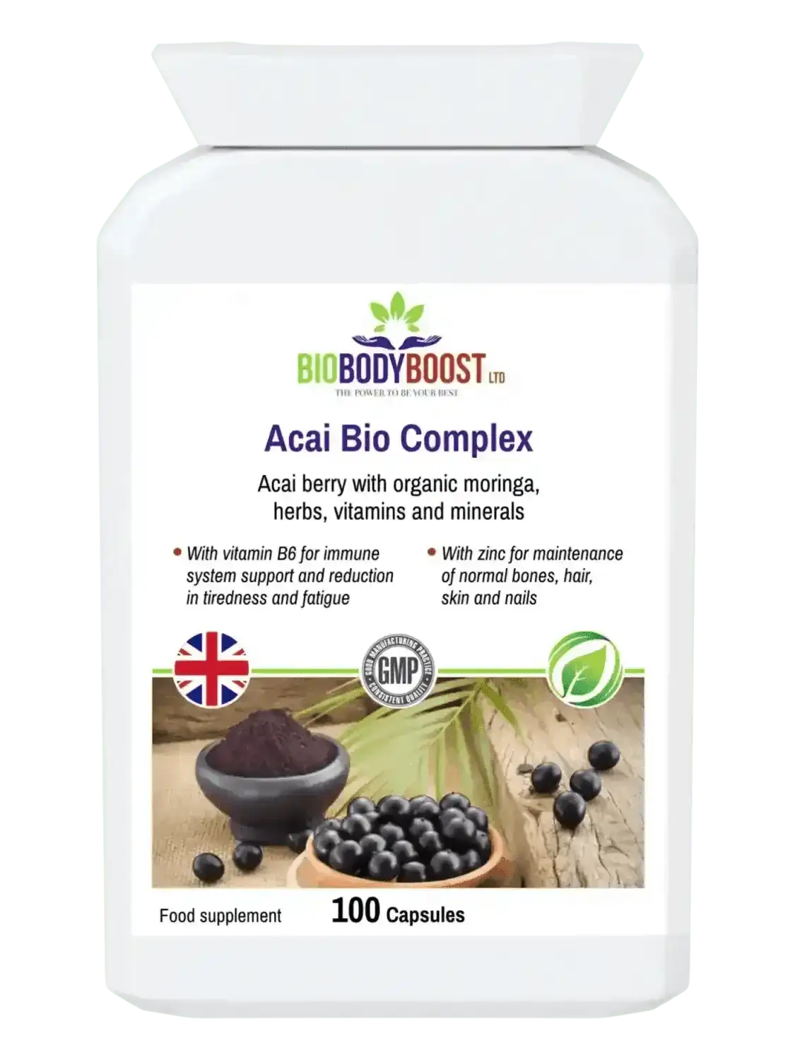 Acai Bio Complex – 60‑Caps Acai Berry Immunity & Energy Supplement