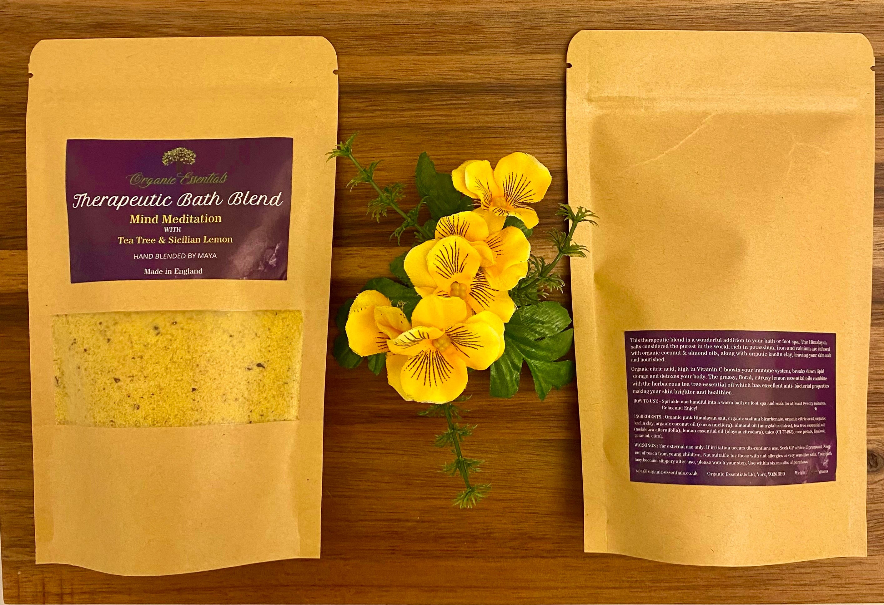Eight 100g Luxury Natural Bath Blends in Eco-Pouch