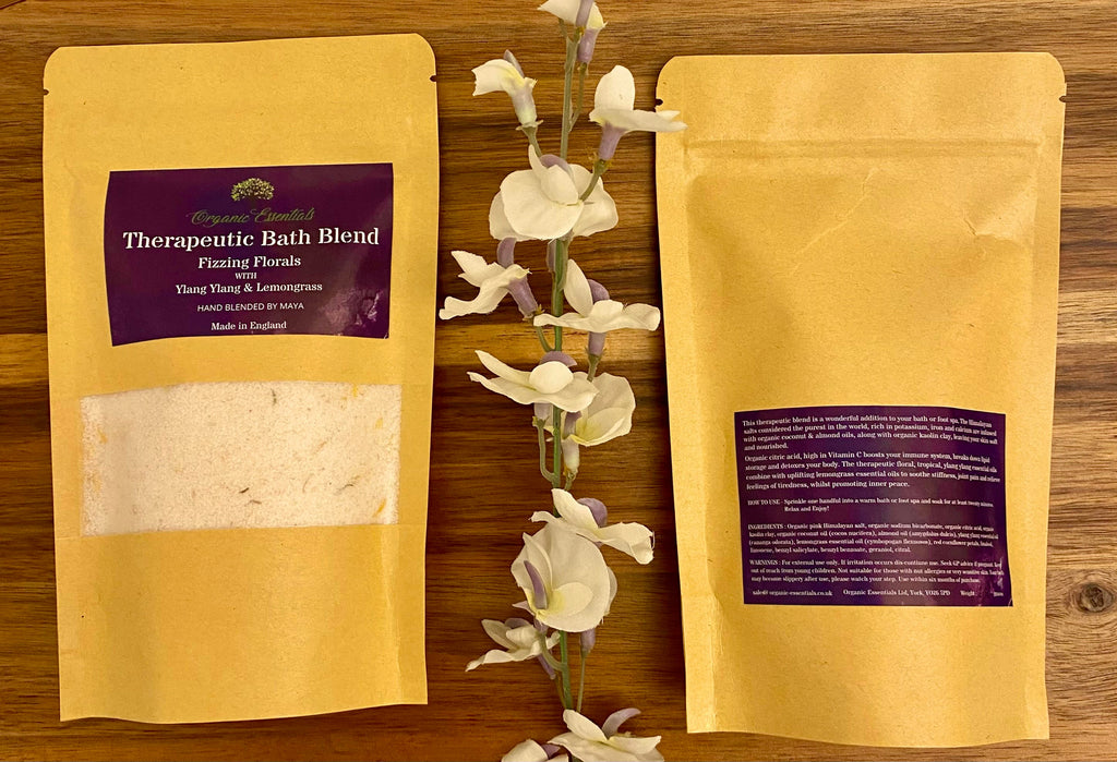 Eight 100g Luxury Natural Bath Blends in Eco-Pouch